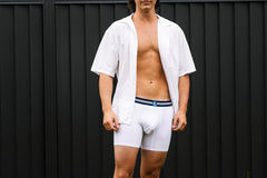 White and Navy Modal Trunk